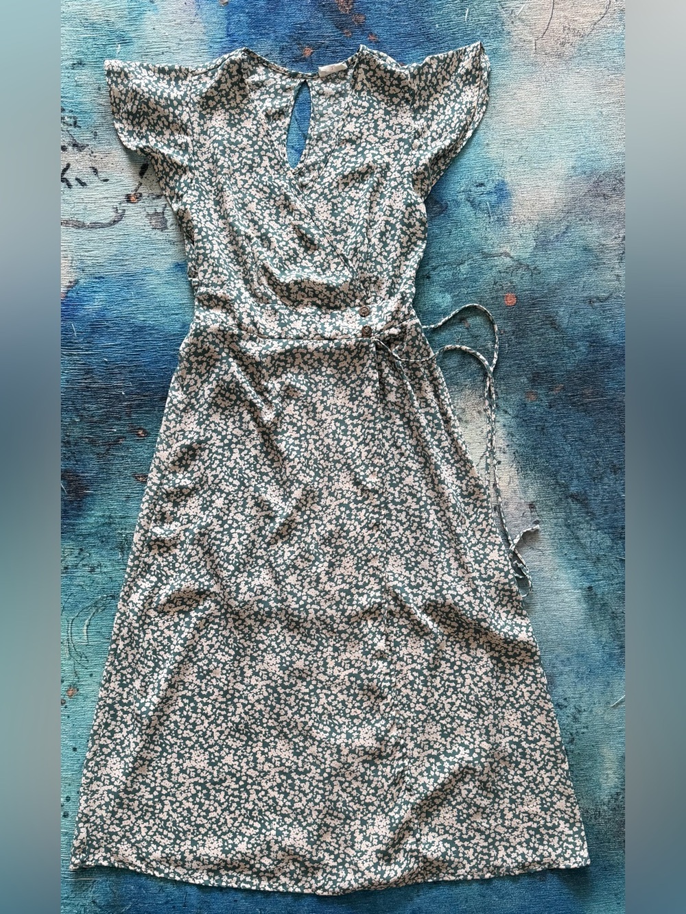Sienna Sky green and white floral dress